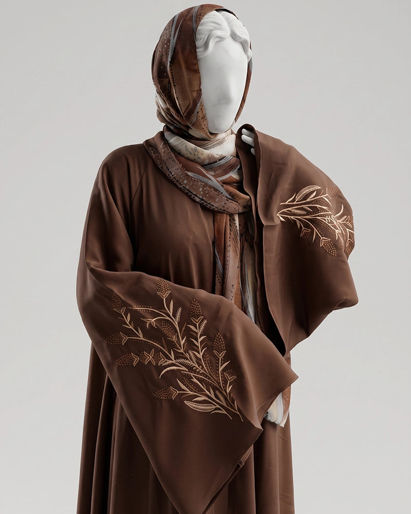 Olive Bloom Abaya