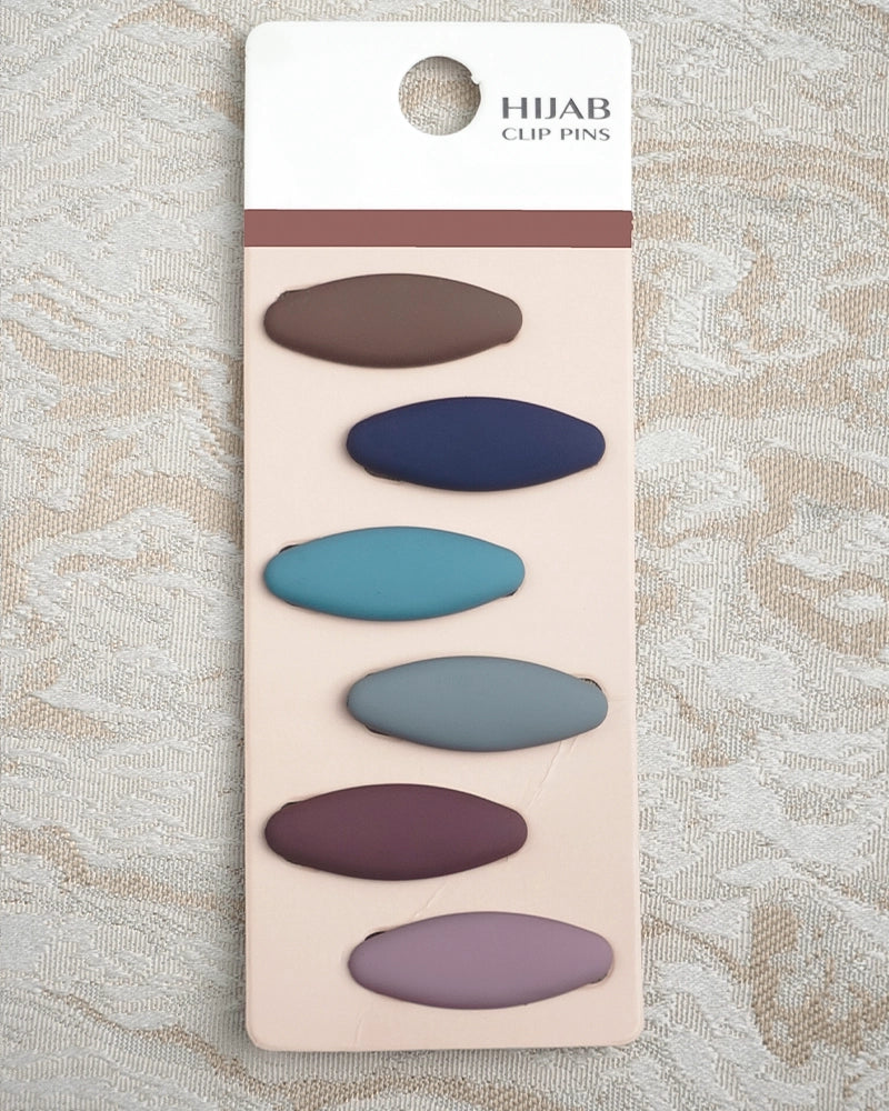 Contour Matte Finish Hijab Clip Pins – Pack of 6