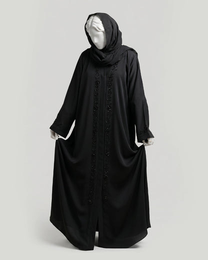 Noir Bloom Handcrafted Abaya