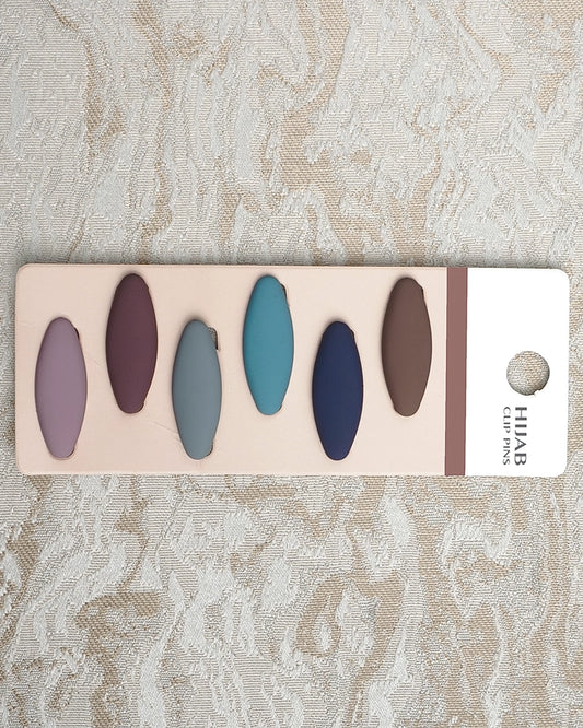 Contour Matte Finish Hijab Clip Pins – Pack of 6