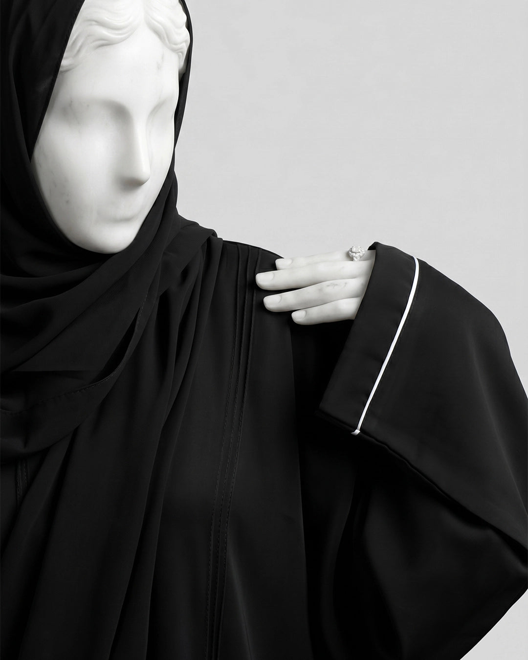 Essential Black Zip Abaya