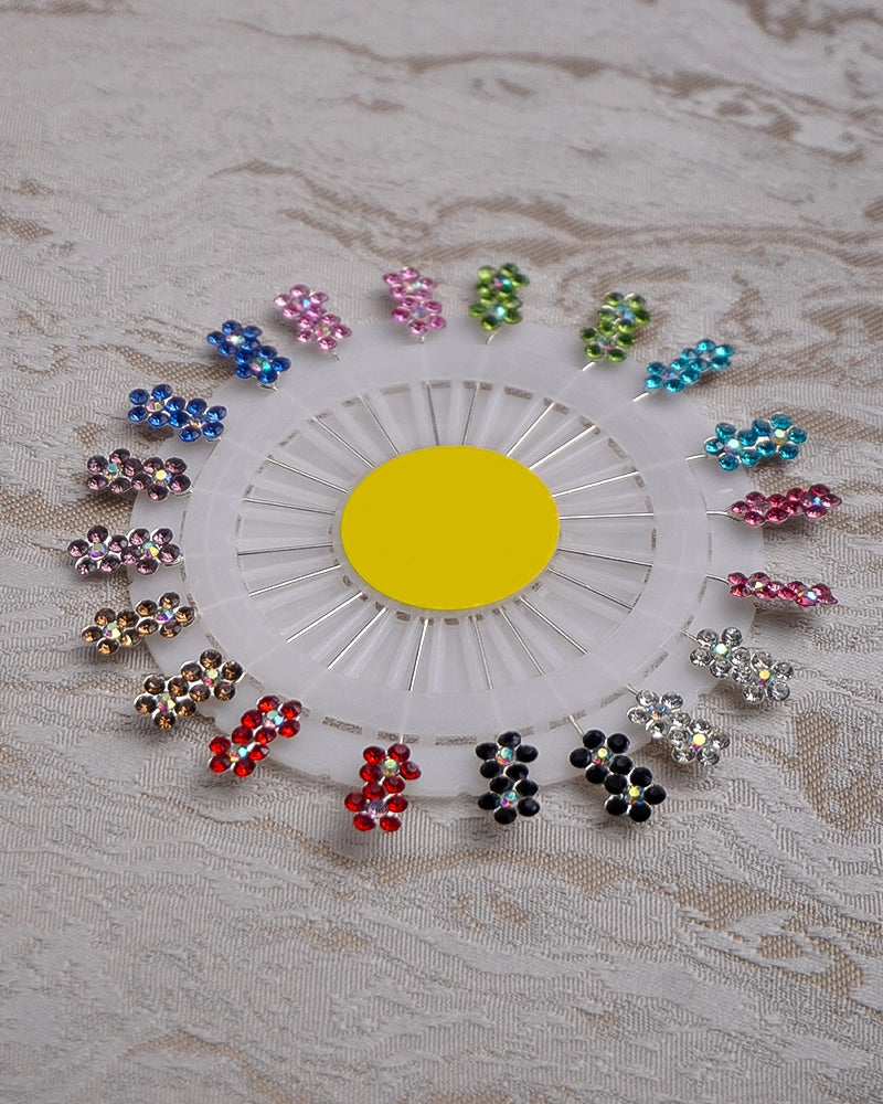 Contour Fancy Flower Hijab Pins Wheel