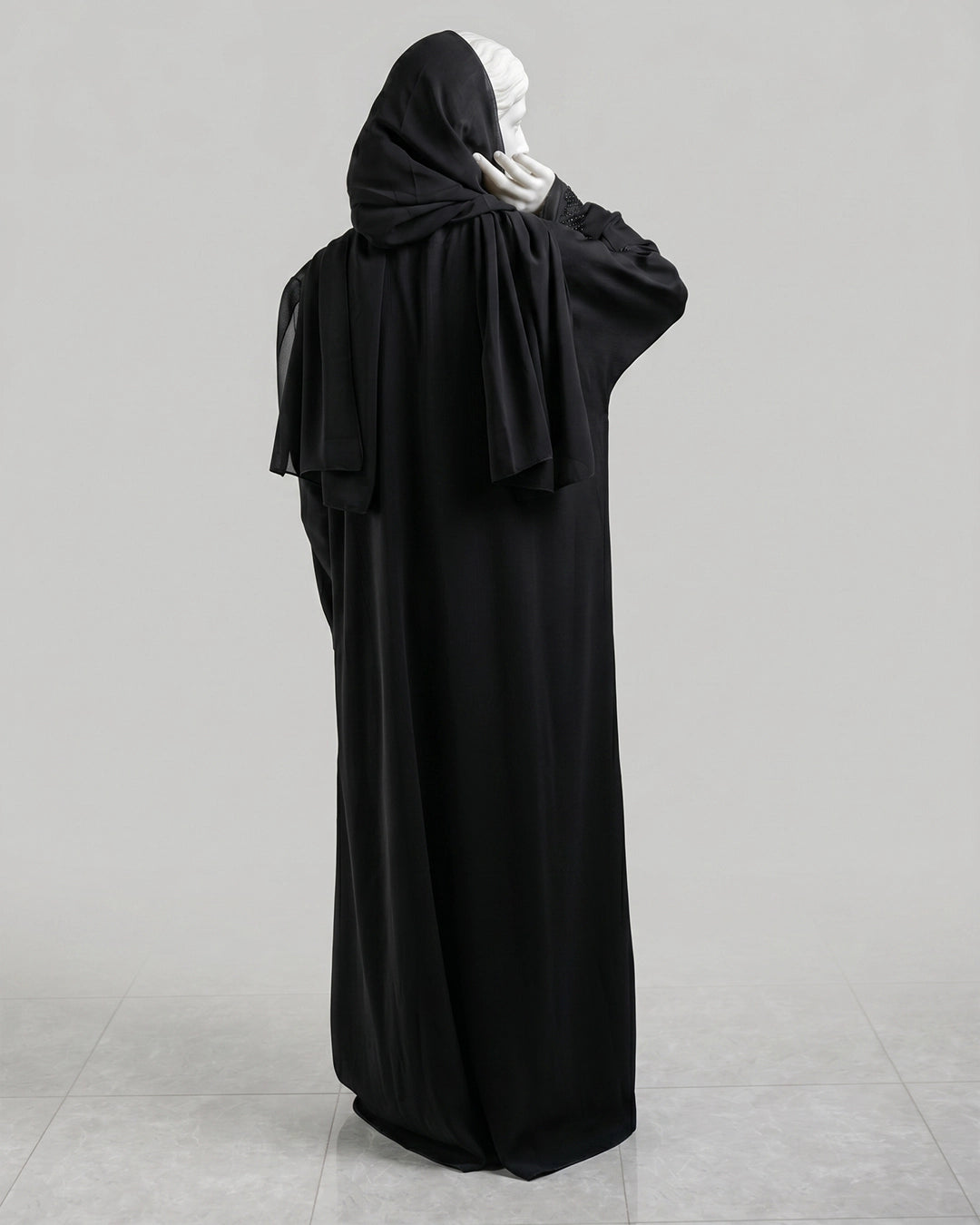 Noir Bloom Handcrafted Abaya