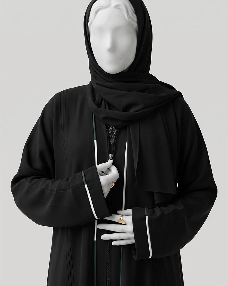 Noir Line Abaya