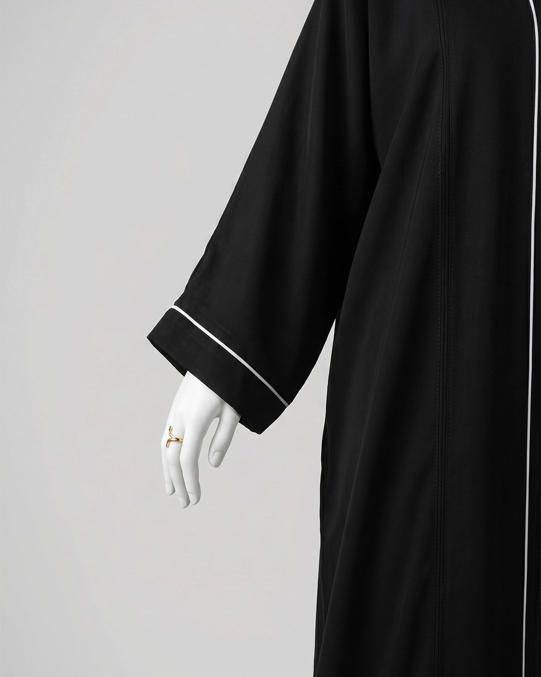 Essential Black Zip Abaya