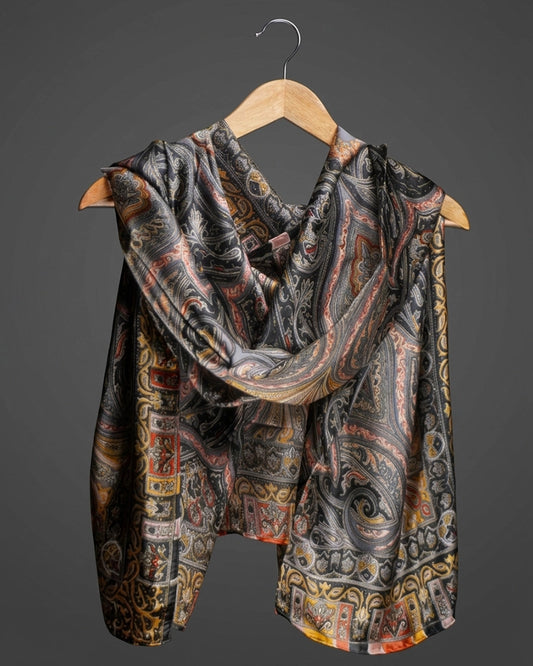 Zarina Paisley Silk Scarf